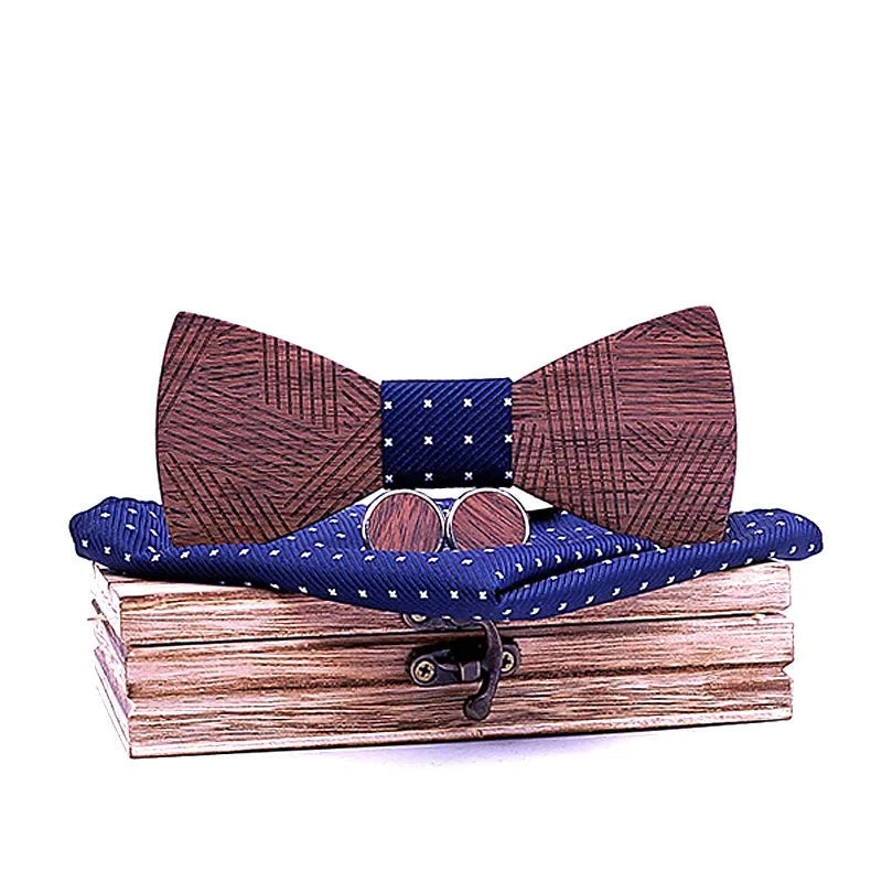 The Timber Wooden Bowtie Set
