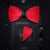 Solid Red Feather Bowtie