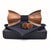 Charcoal Wooden Bowtie