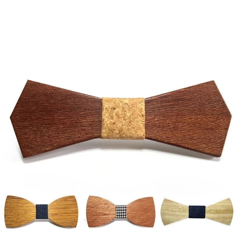 The Timber Tailcoat Wooden Bowtie Set
